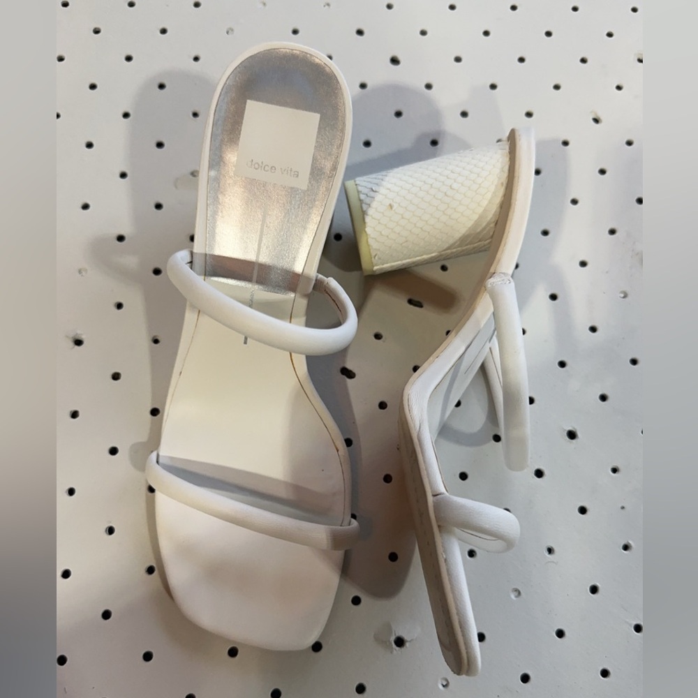 Dolce Vita White Heels